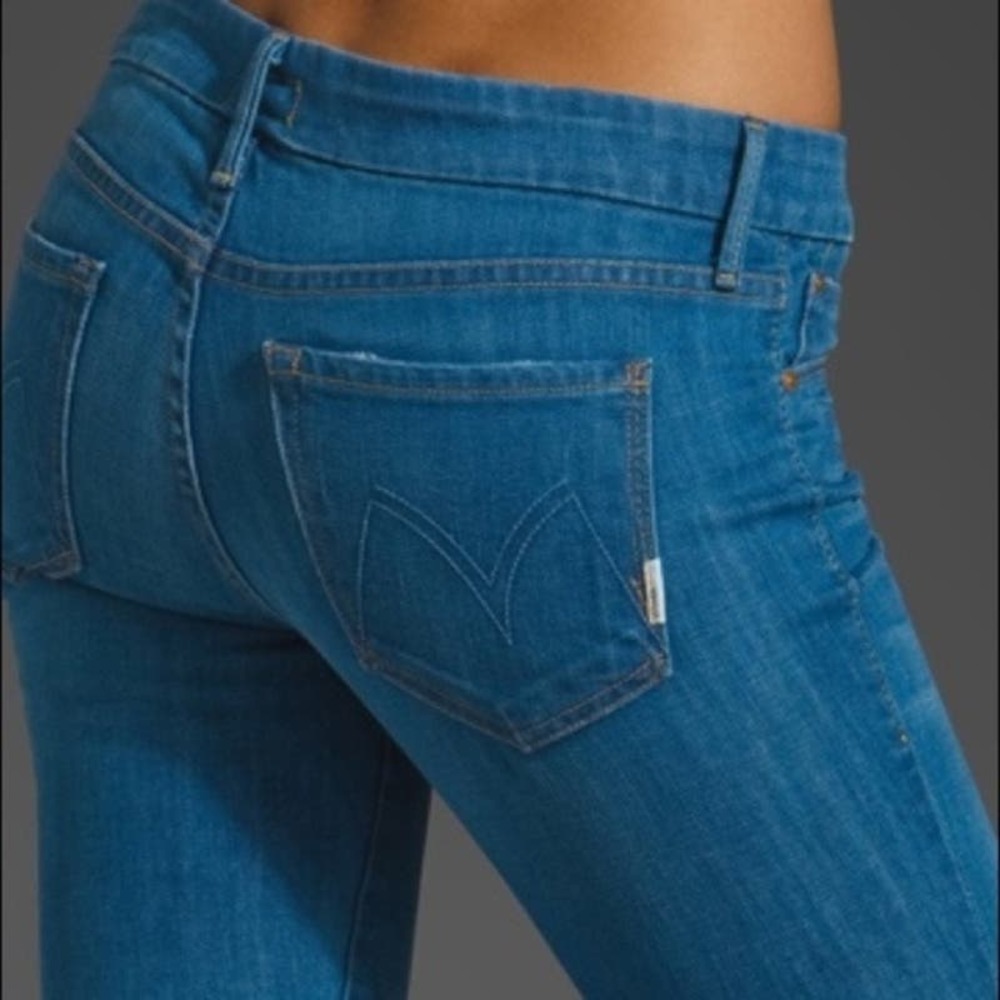 MOTHER The Crop Runway Jeans in Of Water & Dragons Size 26